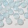 Cuentas de gelatina de verano vidrio transparente doble agujero recto cuentas con patrón trasero cuentas esmaltadas pulsera cuentas sueltas materiales hechos a mano DIY