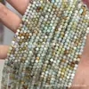 Piedra Turmalina, Granate, Ágata, Piedra Lunar, Lapislázuli, Cristal Cuentas Facetadas de 3 mm, Cuentas Sueltas para Manualidades