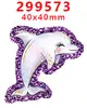 Accesorios Acrílicos de Dibujos Animados con Purpurina Transfronterizos Accesorios para Joyería DIY de Resina Parche Pasador Pasador Gt-Z-299273