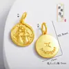 Acessórios Vietnamitas Banhados a Ouro Que Não Desbotam, Pingentes dos Doze Signos do Zodíaco, Colar DIY Banhado a Ouro com Pingente do Signo do Zodíaco do Ano de Nascimento