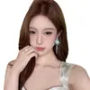 Brincos de Franja com Pérolas Imitação da Srta. Vivian, Brincos Únicos e Bonitos no Estilo Resort Francês