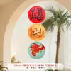 Decoración de Año Nuevo Shangmite Linternas de Papel Centro Comercial Supermercado Colgantes para Ventanas Festival de Primavera Escena de Año Nuevo Disposición de Atmósfera