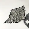 Lenço de Seda Estampado Levemente Luxuoso para Mulheres, Lenço Triangular, Lenço Triangular Decorativo de Seda, Lenço de Pescoço, Xale, Atacado