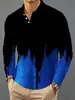 Ropa de hombre de manga larga, nueva de otoño, casual, moderna, de lujo ligero, playera tipo polo, top de moda para hombre de comercio transfronterizo