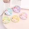 Acessórios de Resina Desenho Animado DIY Placa de Pintura com Pigmento de Cor Sólida Gel de Creme Acessórios para Grampo de Cabelo Feito à Mão Capa de Celular Fivela de Sapato