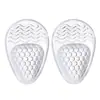 Almofada de Gel Colmeia para Metatarso Meio Tamanho Anti-Desgaste para Sapatos de Salto Alto Partículas Macias Amortecedoras Massagem Padrão de Água Adesivo Antiderrapante