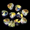 Nuevos accesorios de joyería DIY 14 mm agujero recto mariposa corazón copo de nieve colgante cristal mágico cuentas de vidrio al por mayor