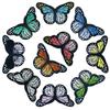 Bordado por Computadora Mariposa Colorida Transfronterizo Más Vendido Parches Mixtos de Mariposas para Chaquetas Abrigadoras Parches de Bordado Hechos a Mano para DIY