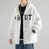 Sudadera 2026 para Hombre con Capucha Temporada de Primavera y Otoño Estilo ins Hong Kong Holgada de Marca de Moda Estampado de Letras Chaqueta Versátil Estilo Año Nuevo de Moda