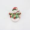 Broche de Joias da Moda Simples Popular Broche de Gota de Óleo Broche de Boneco de Neve Fofo Broche de Natal Broche de Lapela