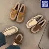 Zapatos de Peluche Birkenstock para Mujer 2025 Nuevos Cálidos Zapatos de Algodón para la Nieve Mocasines Planos de Gamuza Suela Gruesa Otoño e Invierno