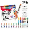 Pluma de Arte para Uñas Líquido Directo Transfronteriza Punta Fina de Aguja de 0.5 mm Pluma Liner para Uñas Ins Graffiti Marcador Pintado a Mano para Uñas