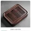 Bandeja de Té Pequeña de Madera Maciza de Ébano Bandeja para Juego de Té Pequeño Hogareña de Gama Alta Nueva 2025 Bandeja para Remojo Seco de Una Persona Mesa de Té Pequeña