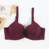 Suave sin costuras simple verano delgado lado pecho ajustable ropa interior talla grande pecho grande copa pequeña sujetador recogido