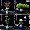 Decoração de Prato para Catering de Hotel Sashimi Decoração de Montagem Flores e Plantas Novo Estilo Chinês Enfeite Flores Restaurante Prato de Cozinha Japonesa Decoração Arranjo Criativo