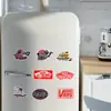 50 piezas de pegatinas de marca de moda Pegatinas decorativas para ordenador, teléfono móvil, taza de agua, pegatinas creativas para cuaderno/diario, impermeables