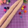 Atacado de Fábrica Tiras de Pele Sintética Acessórios para Vestuário Renda Hanfu Tiras de Pele de Coelho Rex Imitação Pele de Coelho Azul Renda Verde