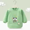 Babero para Bebé de Manga Larga para Niños, Uso al Revés, Ropa Protectora para Otoño e Invierno, Overol Impermeable y Resistente a Manchas, Babero para Alimentación Complementaria de Bebé