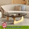 Mesa de centro de vidro moderna minimalista cheia de senso de design mesa de centro artística celebridade da internet sala de estar de apartamento pequeno uso doméstico mesa de chá outros