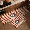 Tapetes de terra de diatomáceas com tema de desenho animado, absorventes e antiderrapantes, adequados para cozinhas, entradas e outras áreas; durável, fácil de limpar e resistente à sujeira e ao desgaste