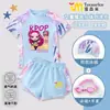 Traje de baño para niña Cazadora de Demonios Kpop Verano 2026 Estilo Nuevo para Niños Pequeños Conjunto de Dos Piezas de Pantalones Cortos de Baño de Secado Rápido