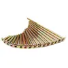 Tornillos hexagonales de colores galvanizados con cabeza redonda plana, Tornillos para herrajes de muebles, Cabeza plana con borde biselado M6M8