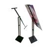 Fabricante Expositores Verticais para Placa de KT Expositores Retos Chanfrados Multiespecificação Material Metálico Suporte Ajustável Expositores para Placa de KT