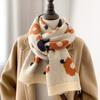 Cachecol de malha fresco estilo coreano para mulheres outono e inverno estilo coreano estilo japonês all-match ins na moda lenço de lã quente para meninas macias