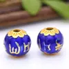 Novo Drop Oil Cloisonne Acessórios Multi-especificação Seis caracteres Verdade Loose Bead Acessórios Pulseira Seis caracteres Verdade