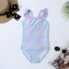 Nuevo traje de baño de una pieza con escamas de sirena doradas para niñas niños 2022