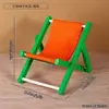 Silla de Playa Regalo Soporte para Teléfono Móvil Mini Regalo de Madera Reclinable Plegable Accesorios para Fotos Decoración Escritorio Creativo