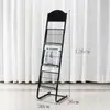 Estante para armazenamento de catálogos e jornais, porta-revistas, estante para livros e jornais, expositor de chão, porta-folhetos e documentos, clipe de expositor de publicidade
