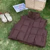 Colete Feminino Solto Outono e Inverno Feminino Gola Alta Algodão Colete Top Transfronteiriço Jaqueta Colete Quente