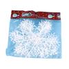 Comercio exterior transfronterizo copo de nieve navideño copo de nieve de plástico cepillado colgante decorativo para árbol de Navidad 3 piezas 11CM-28CM