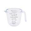 Taza medidora de plástico, herramientas para hornear, bricolaje, hogar, con escala, taza medidora de PS transparente, 1000 ml, tamaño grande y mediano, harina pequeña
