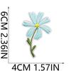 Lindo Adhesivo de Tela Bordado de Abeja de Pasto Pequeña Flor Bolsa Ropa Decoración Parche de Mariposa Bordado Planchado de Girasol
