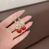 Brincos de Pérola com Pingente de Laço Cravejado de Diamantes Estilo Coreano, Design Exquisito de Luxo Acessível, Estilo Popular, Brincos Únicos e Versáteis