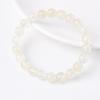 Pulseira de Cristal de Limão Natural Contas Redondas Contas Gradiente Gelo Através Pulseira Duas Cores Dedo Placa Macia Brinquedo Pulseira Pulseira