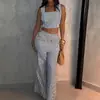 Verano 2025 Nuevo Europeo y Americano Amazon Comercio Transfronterizo de Comercio Exterior Traje Largo a Rayas para Mujer de Cuello Cuadrado sin Mangas que Muestra la Cintura