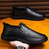 Comercio exterior al por mayor primavera 2025 nueva moda casual versátiles zapatos de cuero para hombre suela de gel cuero completamente suave zapatos de hombre