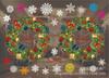 Pegatinas de pared navideñas para fiesta de carnaval, Papá Noel, copos de nieve, centro comercial, decoración de cristales para ventanas, pegatinas electrostáticas