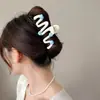 2026 Nuevo Clip de Tiburón Retro Pinza para el Cabello Melard Estilo Coreano Pinza para el Cabello Pinza de Garra Grande Primavera y Verano Accesorio para el Cabello de Mujer