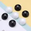 Jaqueta Camisa com Botões de Cogumelo de Plástico Botões Semicirculares Costurados à Mão Boneca de Pelúcia Acessórios para Joias Artesanais DIY