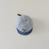 Gorra de béisbol a cuadros de moda de primavera para bebé Yipan, estilo Ins, visera solar, gorra de béisbol para niños