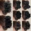 Grampo de Cabelo Grande de Malha Preta de Alta Qualidade para Cabelos Grossos, Coque Completo na Parte de Trás da Cabeça, Acessório de Cabelo Tipo Presilha Tubarão