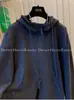 Sudadera con capucha de terciopelo de color liso, versátil, única, estilo retro americano, doble cremallera, nueva para Otoño e Invierno 2025, para mujer