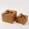 Caja de Papel Inferior Estilo Nuevo Pastel Pastelería Occidental Cinta Lazo Caja de Tarjetas Hecho a Medida Moda Caja de Regalo Empaque