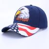 Boné de beisebol Amazon transfronteiriço bordado de moda águia boné personalidade americana tendência hip-hop chapéu de sol atacado