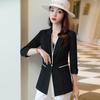 2022 Nuevo Blazer Rayado de Un Botón para Mujer Primavera Elegante Maduro Ligero de Alta Gama Estilo Diosa Top de Traje