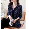 Toma Real de Ropa para Mujer Tallas Grandes 2026 Primavera Nuevo Estilo Moda Holgada Adelgazante Retro Lunares Blusa para Mujer